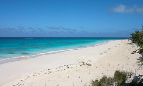 The beach on Guana Cay